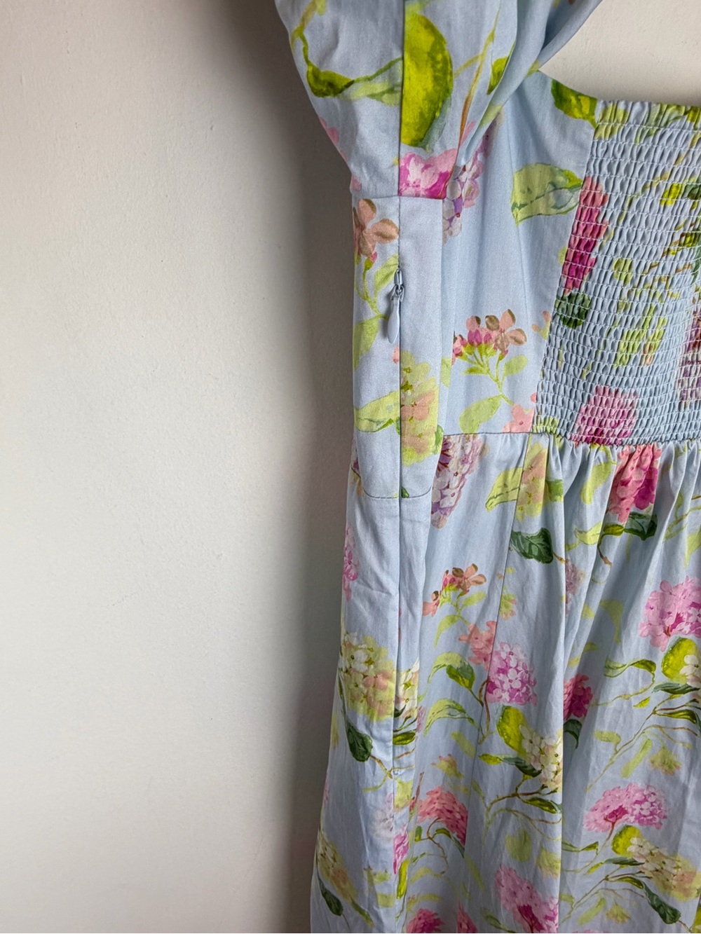 Hill House NWT Matilda Dress Hydrangea Chintz Blue Multi Size L - Picture 10 of 11